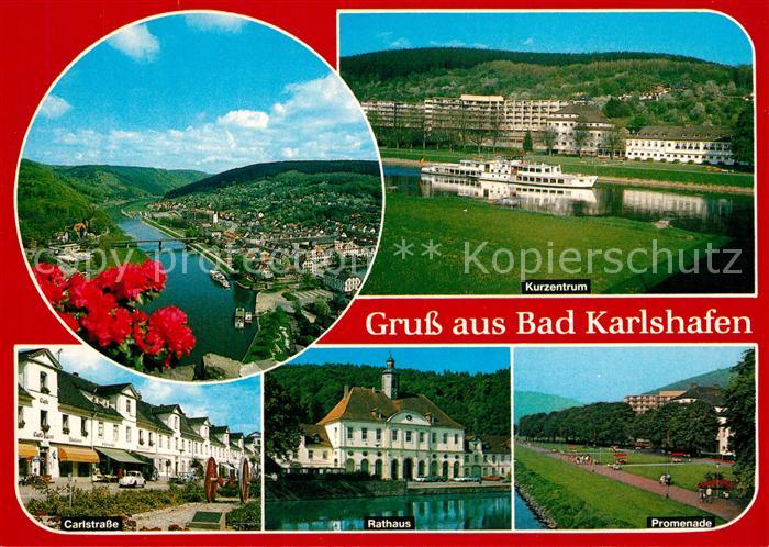 Bad Karlshafen Panorma Wesertal Kurzentrum Carlstrasse Rathaus Promenade