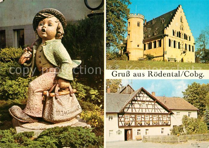 Roedental Wanderbursch Hummelfiguren Schloss Rosenau Happachsmuehle