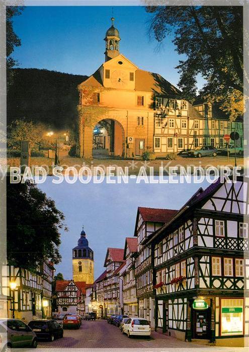 Bad Sooden-Allendorf Soodener Tor Altstadt Fachwerkhaeuser