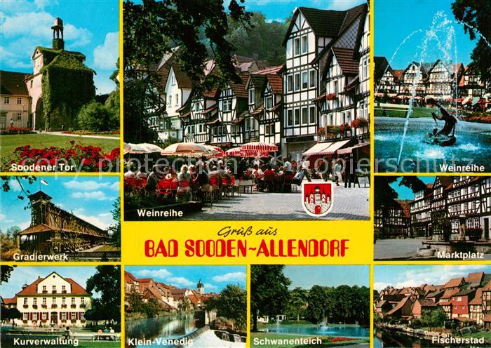 Bad Sooden-Allendorf Soodener Tor Gradierwerk Kurverwaltung Klein Venedig Wehr W