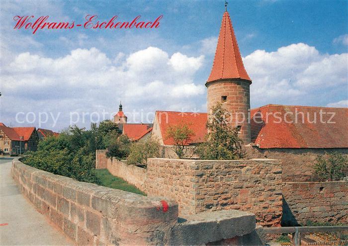 Wolframs-Eschenbach Partie am Stadtgraben Turm