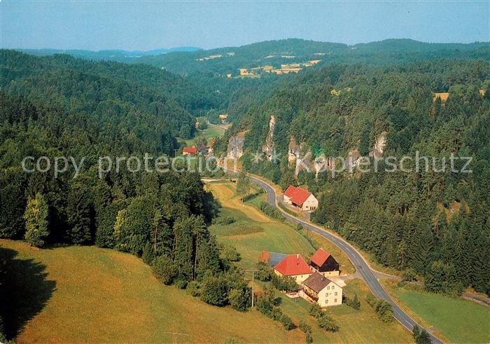 Egloffstein Muehlen im Trubachtal Fliegeraufnahme