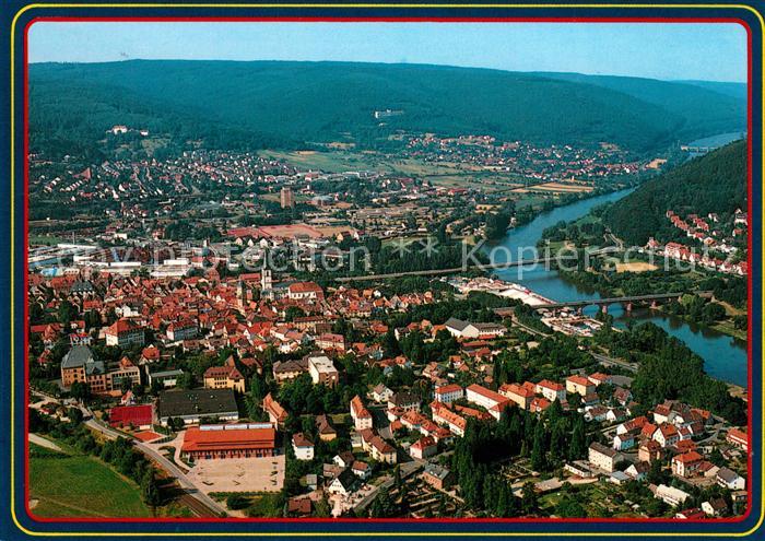 Lohr Main Tor zum Spessart Fliegeraufnahme