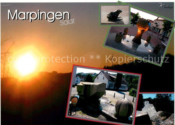 Marpingen Sonnenaufgang Brunnen Frosch Felsen