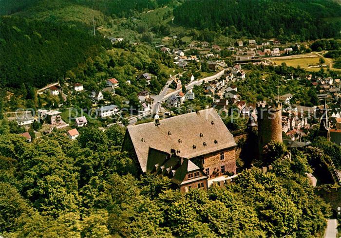 Gladenbach Lahn Hessen Schloss Fliegeraufnahme