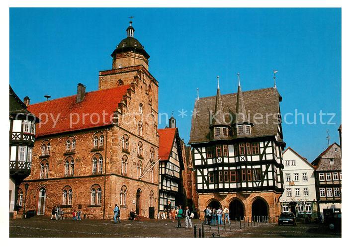 Alsfeld Marktplatz Rathaus Fachwerkhaus Altstadt Historische Gebaeude