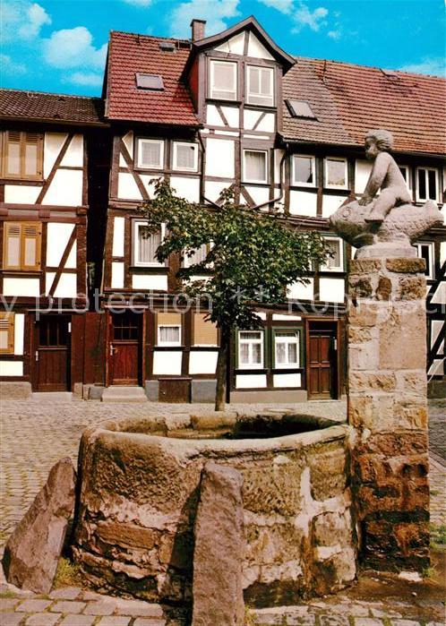 Alsfeld Grabbrunnen Fachwerkhaus Altstadt