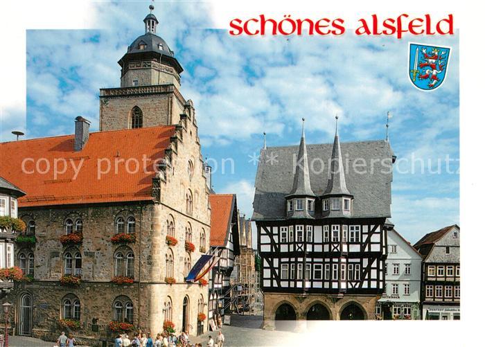 Alsfeld Historischer Marktplatz Rathaus Weinhaus Bueckingsche Haus