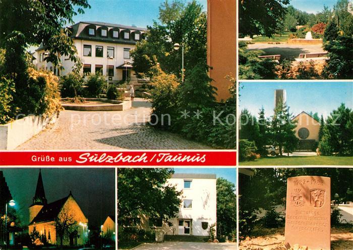 Sulzbach Taunus Hotel Park Kirche Gedenkstein
