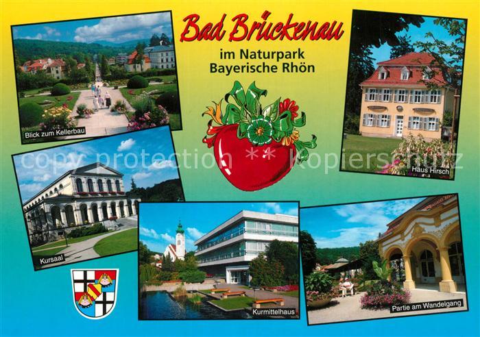 Bad Brueckenau Blick zum Kellerbau Kursaal Kurmittelhaus Wandelgang Haus Hirsch