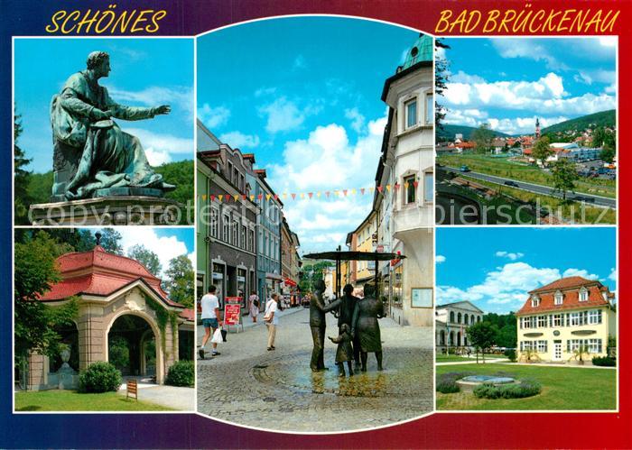 Bad Brueckenau Denkmal Wandelgang Innenstadt Brunnen Kurhaus