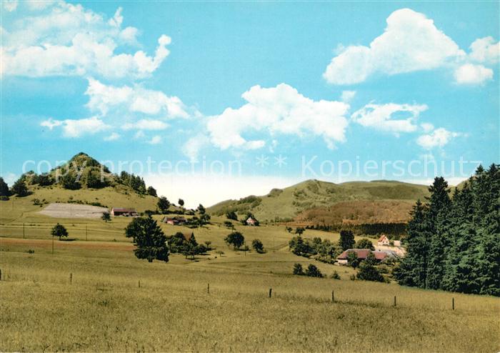 Wasserkuppe Rhoen Landschaftspanorama Naturpark Rhoen Wachtkueppel Pferdskopf