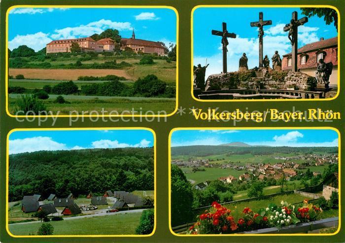 Bad Brueckenau Jugendhaus Volkersberg Kreuze Kath Landvolkshochschule Landschaft