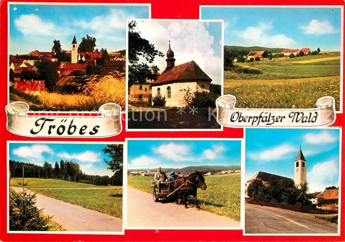 Troebes Teilansichten Kirche Ponywagen Landschaftspanorama
