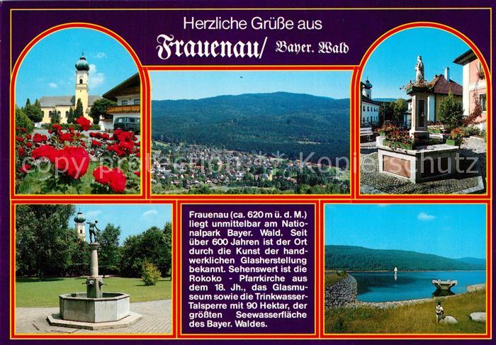 Frauenau Kirche Brunnen Talsperre Nationalpark Bayerischer Wald