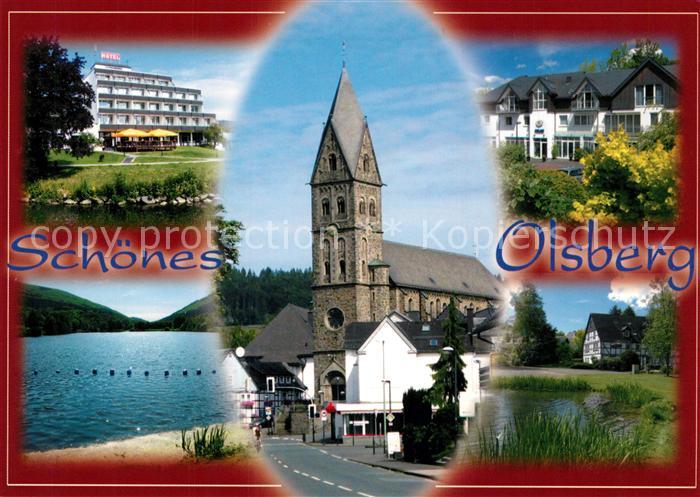 Olsberg Sauerland Hotel Kirche Haus am See
