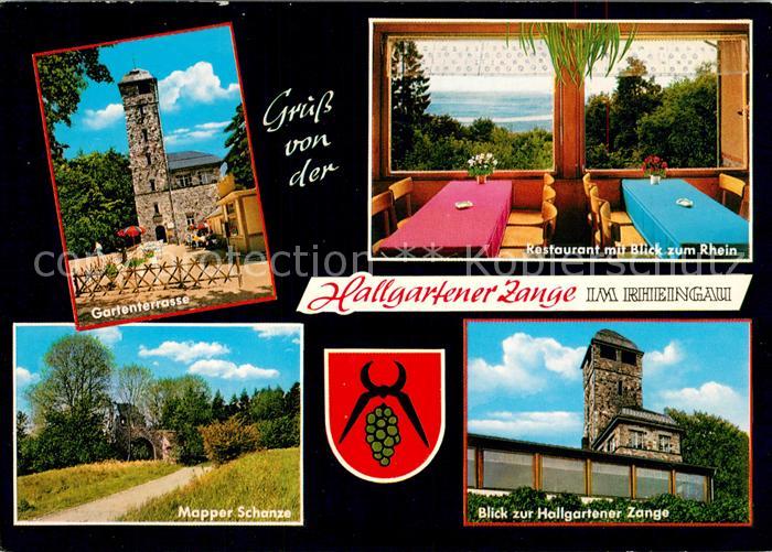 Hallgarten Rheingau Berggaststaette Zallgartener Zange Terrasse Restaurant Mappe