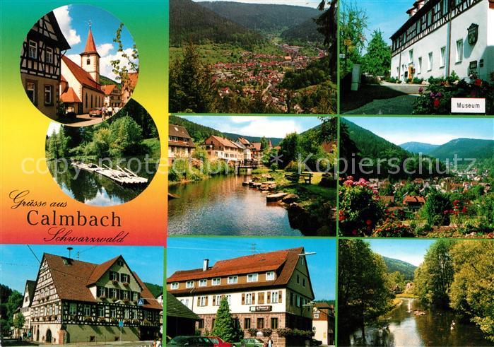 Calmbach Enz Ortsansichten Museum Landschaftspanorama Schwarzwald