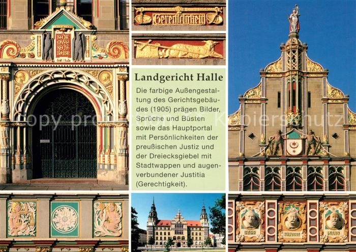 Halle Saale Landgericht Historisches Gebaeude Chronik