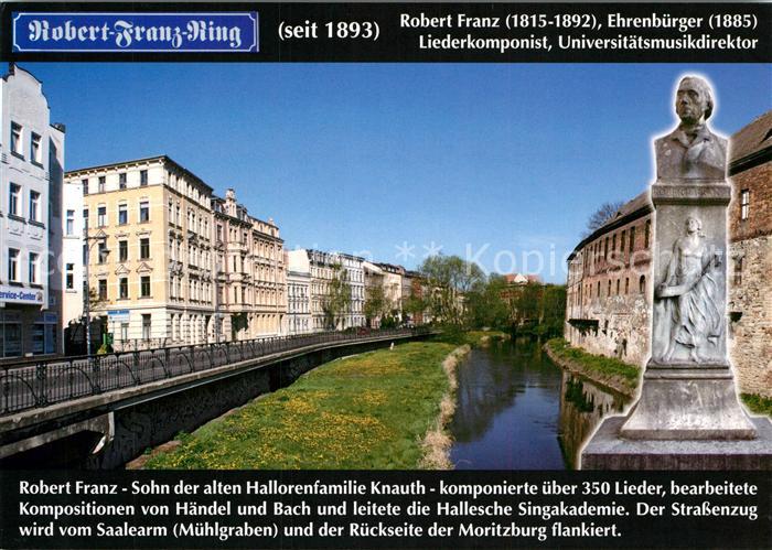 Halle Saale Robert Franz Ring Denkmal Saale Moritzburg Chronik
