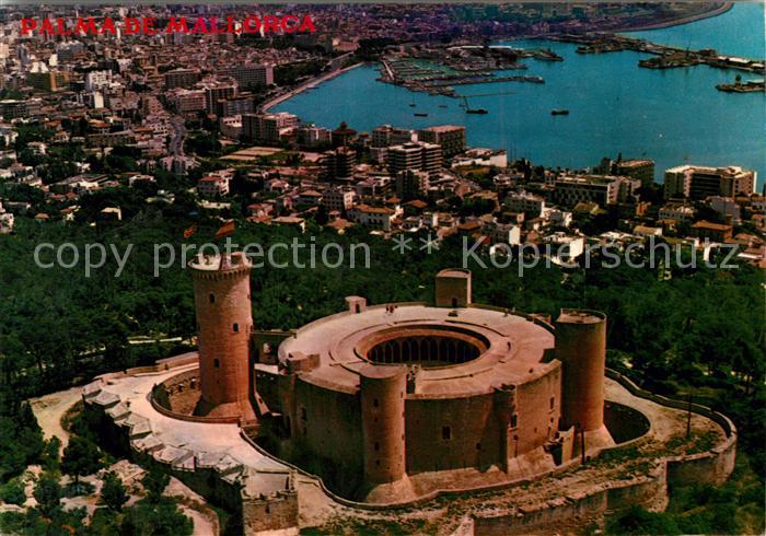 Palma de Mallorca Vista aerea Castillo de Bellver