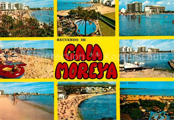 Cala Moreya Strand Hotels Fliegeraufnahme