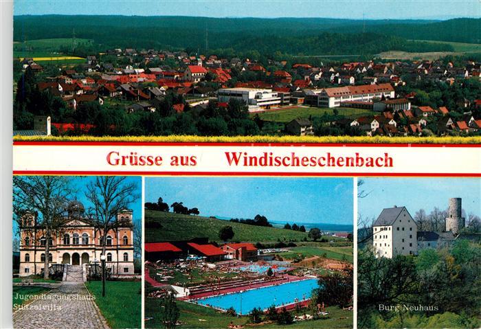 Windischeschenbach Stadtpanorama Jugendtagungshaus Stuetzelvilla Freibad Burg Ne