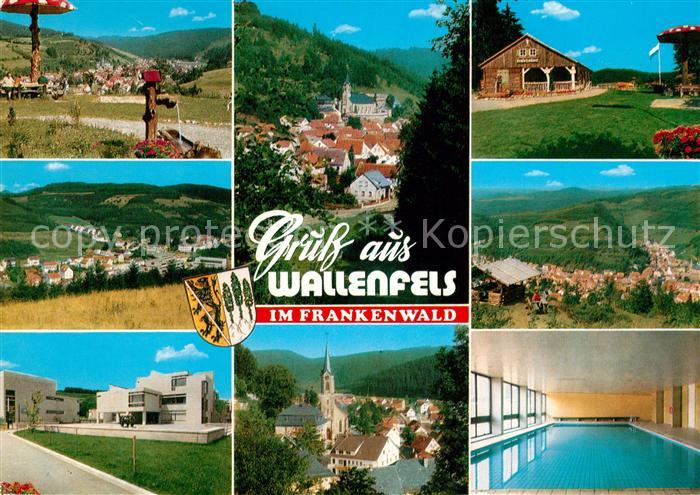 Wallenfels Oberfranken Landschaftspanorama Frankenwald Rastplatz Berggasthof Ort