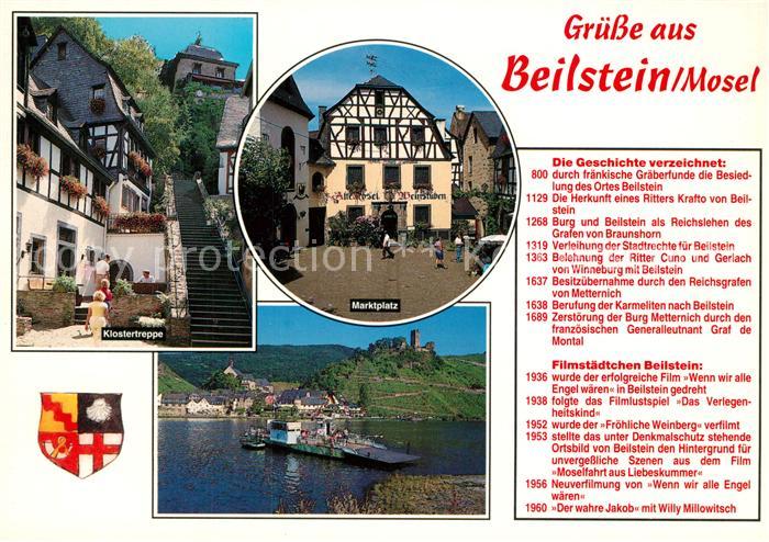 Beilstein Mosel Klostertreppe Marktplatz Moselfaehre Burgruine