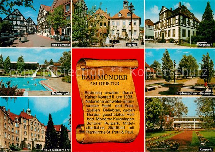 Bad Muender Hoppemarkt Fachwerkhaeuser Freibad Haus Deisterhort Markt Steinhof B