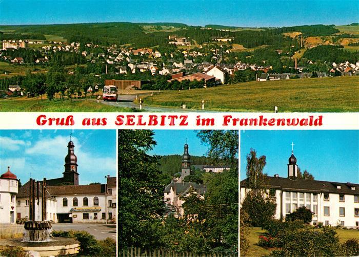 Selbitz Oberfranken Panorama Brunnen Kirche