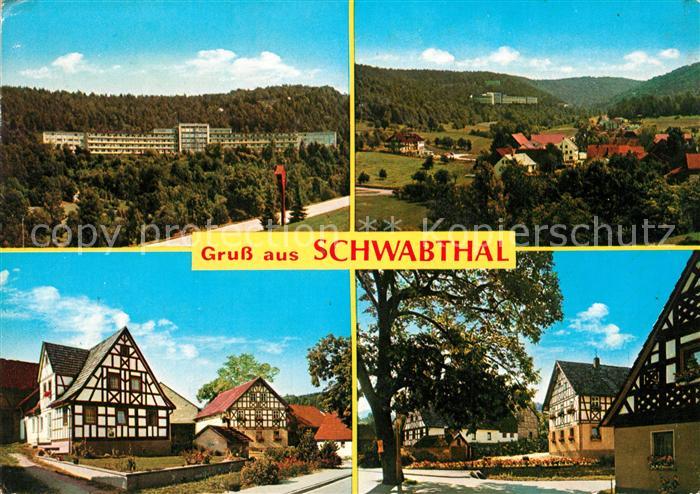 Schwabthal Teilansichten Fachwerkhaeuser Sanatorium