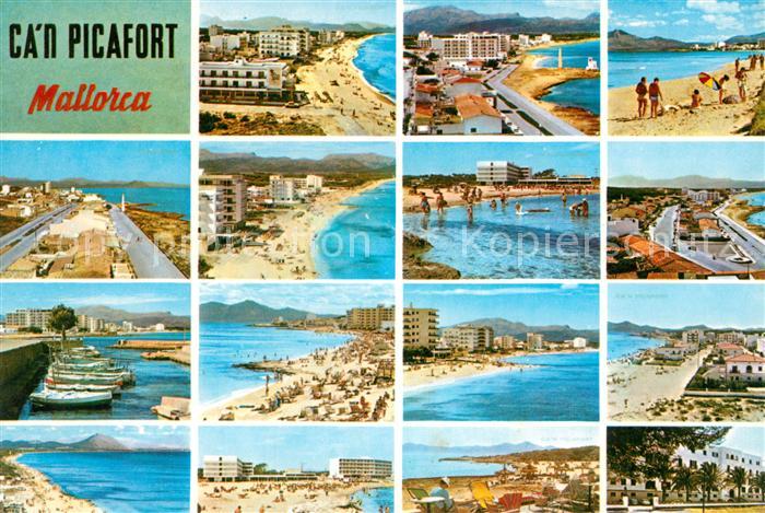Can Picafort Mallorca Strand Kuestenpanorama
