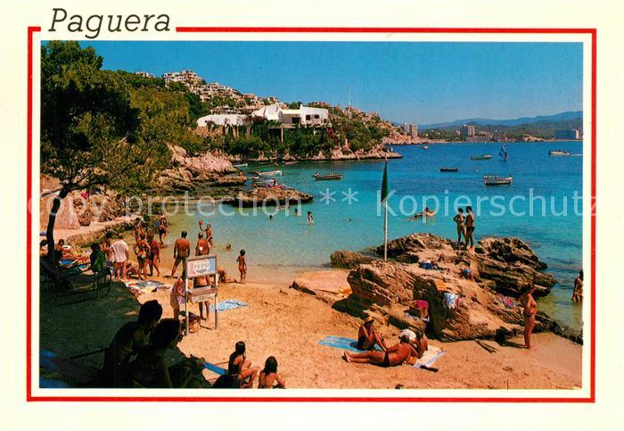 Paguera Mallorca Islas Baleares Strand Bucht Kuestenpanorama