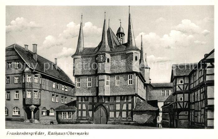 Frankenberg Eder Rathaus Altstadt Fachwerkhaeuser