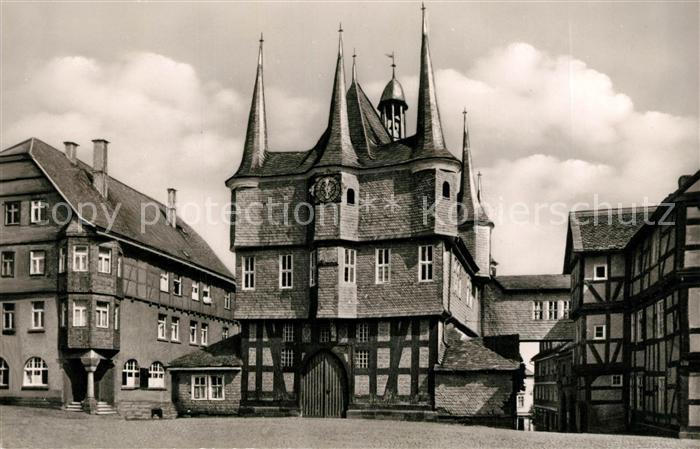 Frankenberg Eder Rathaus Obermarkt Altstadt Fachwerkhaeuser