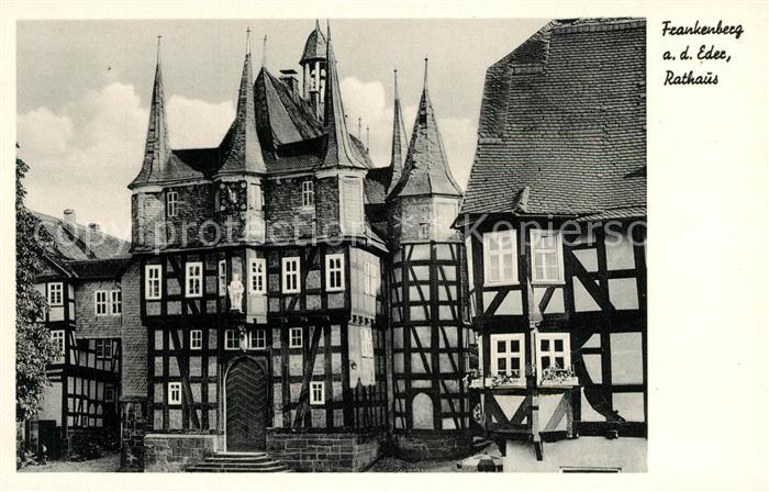 Frankenberg Eder Rathaus Altstadt Fachwerkhaeuser