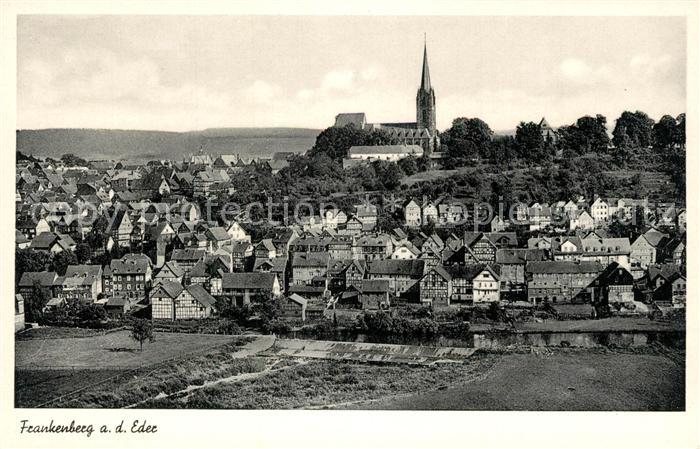 Frankenberg Eder Stadtpanorama mit Kirche