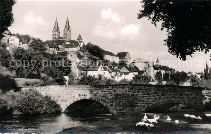 Fritzlar Ederbruecke Historische Stadt mit Dom