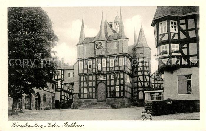 Frankenberg Eder Rathaus Altstadt Fachwerkhaeuser