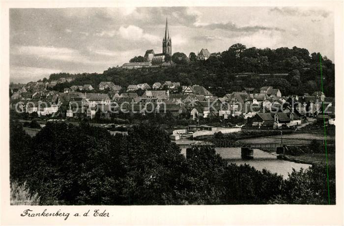 Frankenberg Eder Stadtpanorama mit Kirche