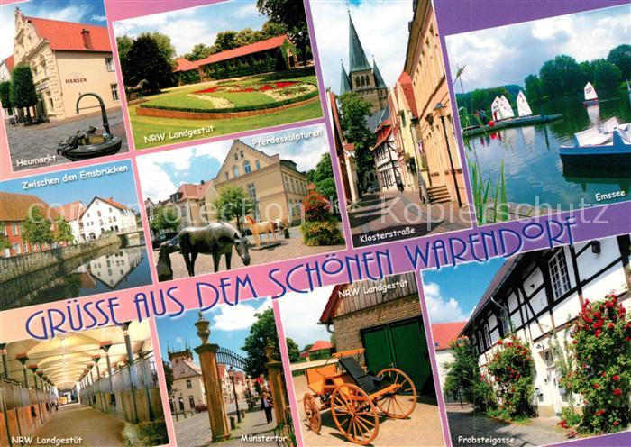 Warendorf Heumarkt Klosterstrasse Probsteigasse Fachwerkhaus Muenstertor Emssee