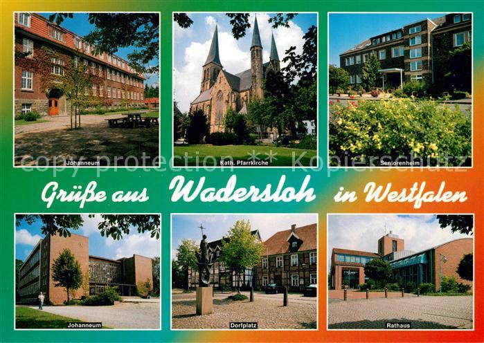 Wadersloh Johanneum Pfarrkirche Seniorenheim Dorfplatz Denkmal Rathaus