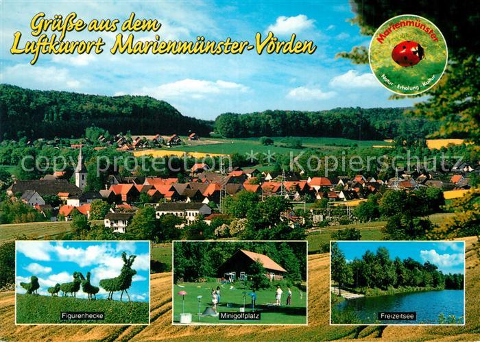 Voerden Hoexter Panorama Luftkurort Figurenhecke Minigolfplatz See