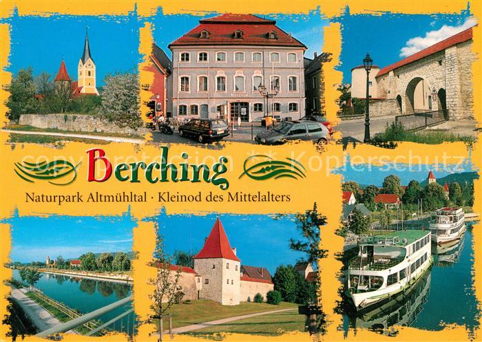 Berching Teilansichten Altstadt Kleinod des Mittelalters Wehranlagen Torbogen Tu