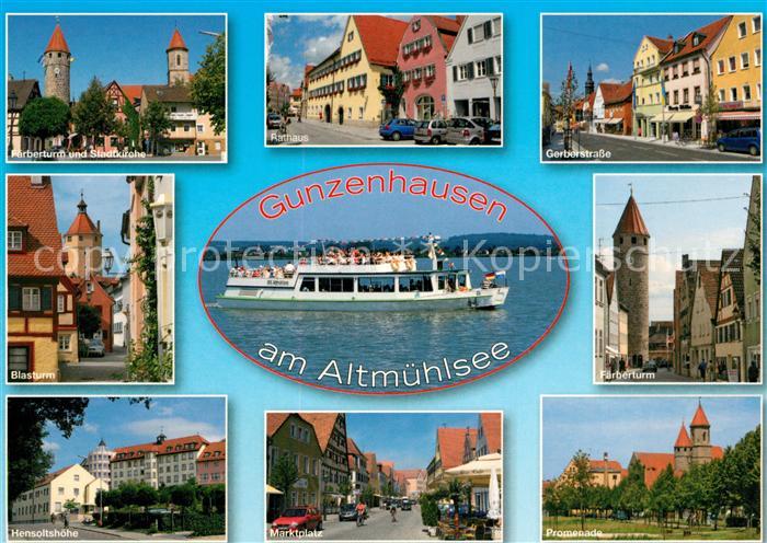 Gunzenhausen Altmuehlsee Faerberturm Kirche Rathaus Gerberstrasse Blasturm Henso