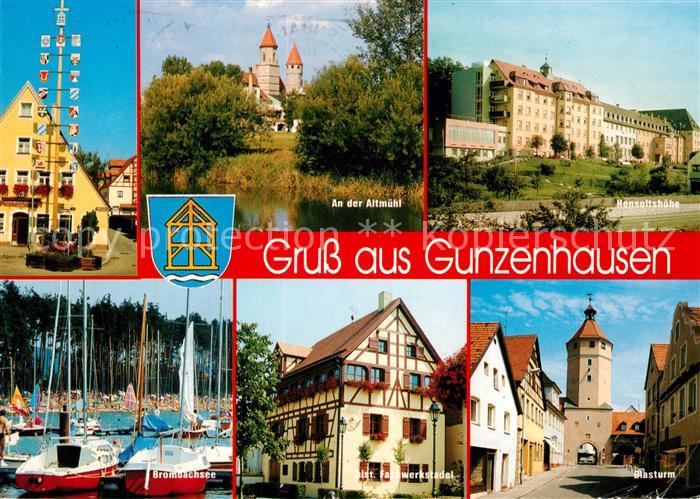 Gunzenhausen Altmuehlsee Maibaum Partie an der Altmuehl Hensoltshoehe Brombachse