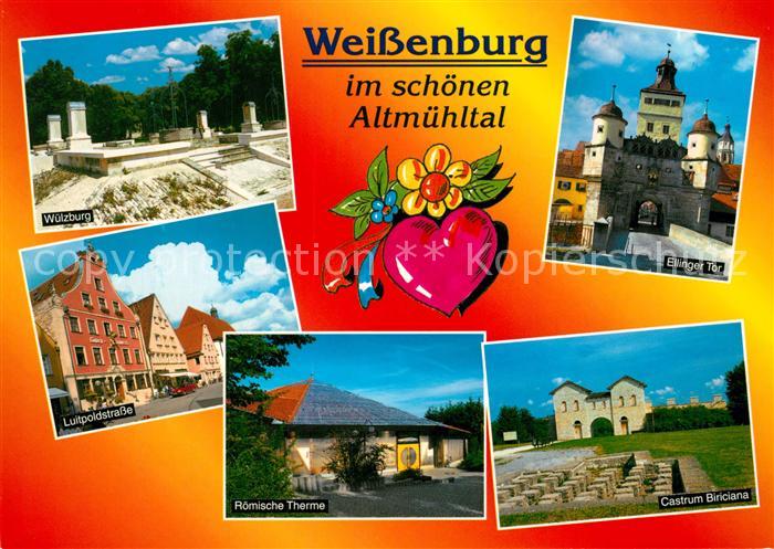 Weissenburg Bayern Wuelzburg Ruinen Luitpoldstrasse Roemische Therme Castrum Bir