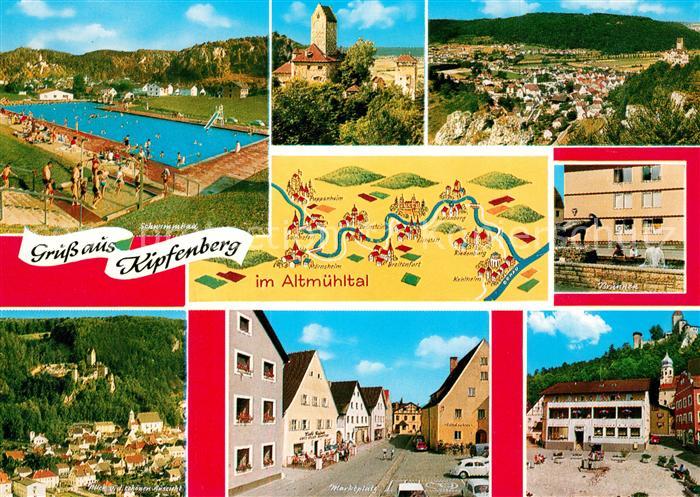 Kipfenberg Altmuehltal Freibad Kirche Panorama Brunnen Marktplatz Burgruine