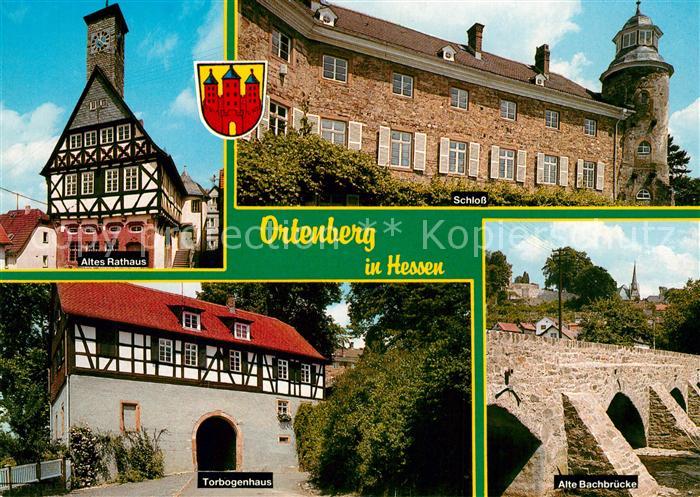 Ortenberg Hessen Altes Rathaus Schloss Torbogenhaus Alte Bachbruecke